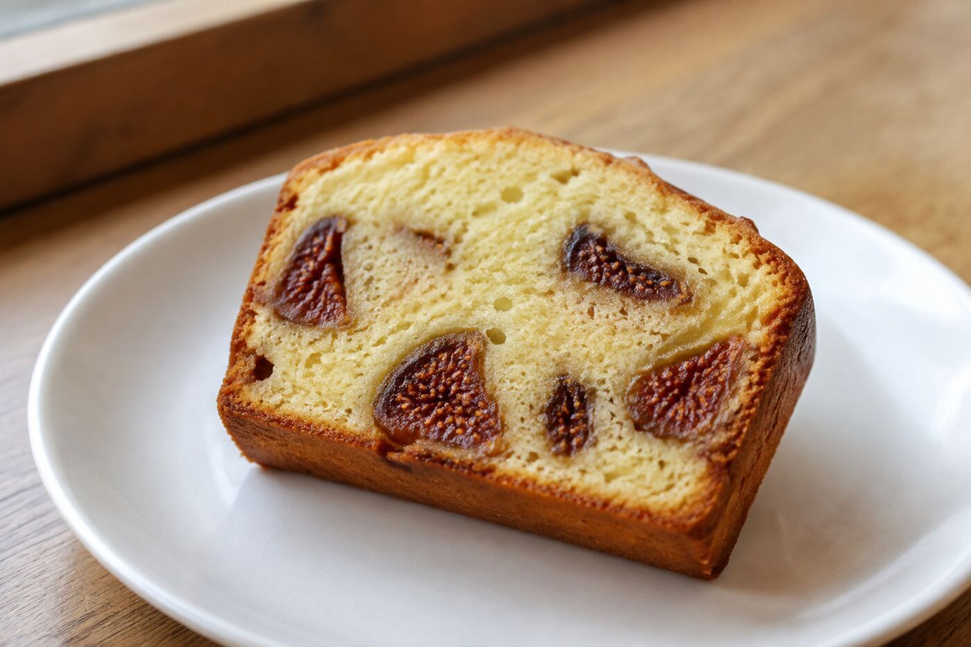 無花果のパウンドケーキの断面